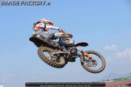2009-10-03 Franciacorta - Motocross delle Nazioni 1670 Free practice OPEN - Bence Szvodoba - KTM 450 HUN